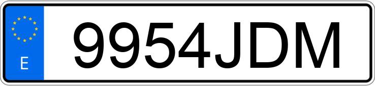 Numer rejestracyjny 9954JDM posiada MERCEDES SLK (172)