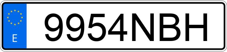 Numer rejestracyjny 9954NBH posiada MERCEDES GLC (254)