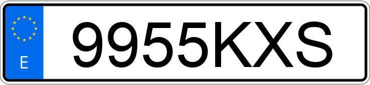 Numer rejestracyjny 9955KXS posiada RENAULT MEGANE