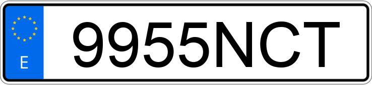 Numer rejestracyjny 9955NCT posiada CUPRA TERRAMAR