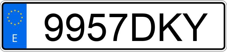 Numer rejestracyjny 9957DKY posiada SEAT LEON FR 1.9 TDI 150