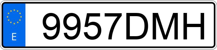 Numer rejestracyjny 9957DMH posiada CITROEN C-15