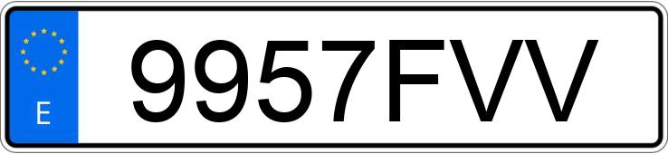 Numer rejestracyjny 9957FVV posiada PORSCHE CAYENNE Numer rejestracyjny 9957FVV posiada PORSCHE CAYENNE