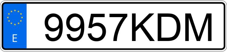 Numer rejestracyjny 9957KDM posiada PEUGEOT 308