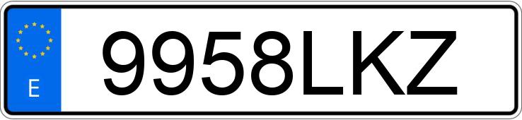 Numer rejestracyjny 9958LKZ posiada KIA PROCEED