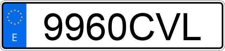 Numer rejestracyjny 9960CVL posiada RENAULT MEGANE