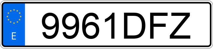 Numer rejestracyjny 9961DFZ posiada HONDA CIVIC