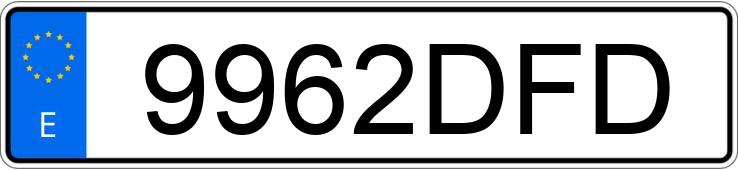 Numer rejestracyjny 9962DFD posiada SEAT ALTEA