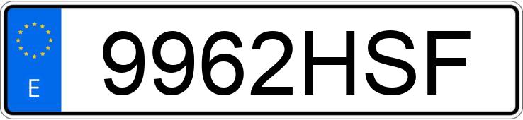 Numer rejestracyjny 9962HSF posiada SEAT LEON