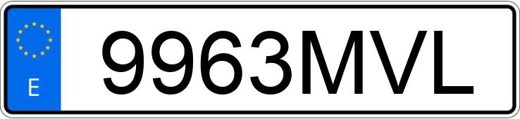 Numer rejestracyjny 9963MVL posiada PORSCHE 911