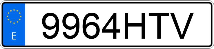 Numer rejestracyjny 9964HTV posiada MERCEDES C (204)