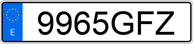 Numer rejestracyjny 9965GFZ posiada FORD MONDEO