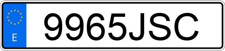 Numer rejestracyjny 9965JSC posiada PIAGGIO XEVO 125