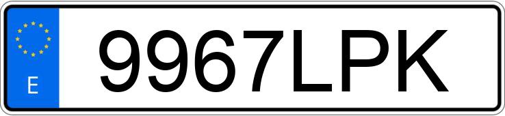 Numer rejestracyjny 9967LPK posiada FIAT DUCATO