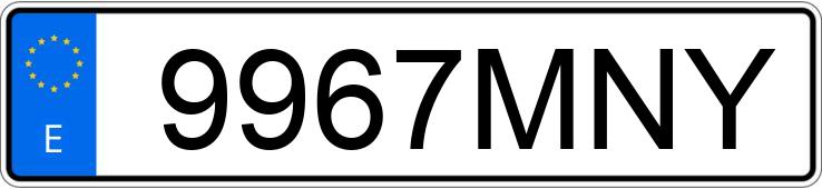 Numer rejestracyjny 9967MNY posiada VOLVO XC60