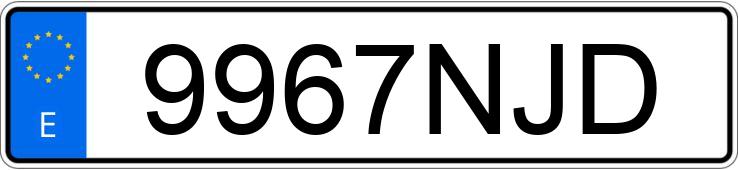 Numer rejestracyjny 9967NJD posiada VOLKSWAGEN TIGUAN