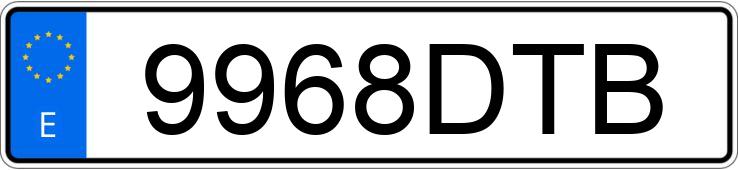 Numer rejestracyjny 9968DTB posiada NISSAN PRIMASTAR Numer rejestracyjny 9968DTB posiada NISSAN PRIMASTAR