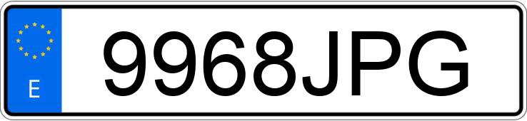 Numer rejestracyjny 9968JPG posiada VOLKSWAGEN CADDY Numer rejestracyjny 9968JPG posiada VOLKSWAGEN CADDY