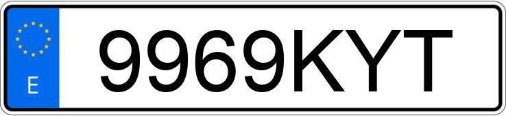 Numer rejestracyjny 9969KYT posiada AUDI Q3