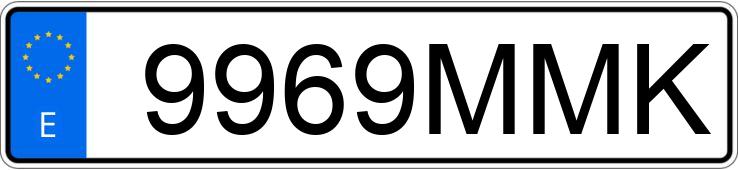 Numer rejestracyjny 9969MMK posiada BMW I4