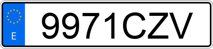 Numer rejestracyjny 9971CZV posiada VOLKSWAGEN GOLF