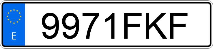 Numer rejestracyjny 9971FKF posiada VOLKSWAGEN POLO