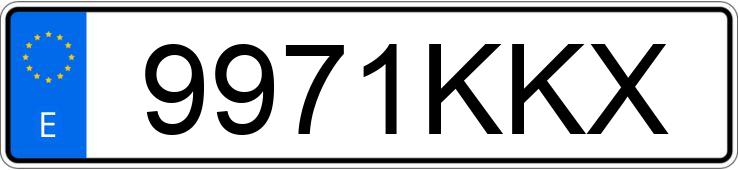 Numer rejestracyjny 9971KKX posiada MAN TGX Numer rejestracyjny 9971KKX posiada MAN TGX