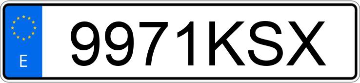 Numer rejestracyjny 9971KSX posiada KIA CEED