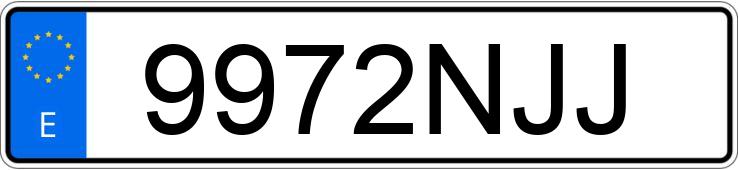 Numer rejestracyjny 9972NJJ posiada MERCEDES GLC (254)