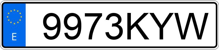 Numer rejestracyjny 9973KYW posiada SEAT LEON