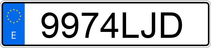 Numer rejestracyjny 9974LJD posiada MERCEDES CLK (208-209)