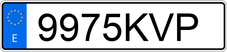 Numer rejestracyjny 9975KVP posiada OPEL COMBO