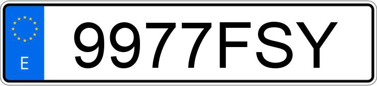 Numer rejestracyjny 9977FSY posiada RENAULT SCENIC