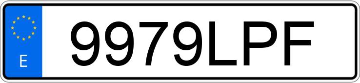 Numer rejestracyjny 9979LPF posiada AUDI A4