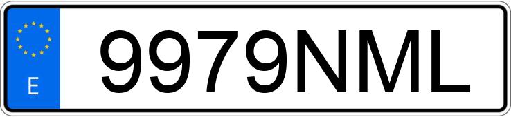 Numer rejestracyjny 9979NML posiada SEAT IBIZA