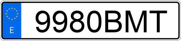 Numer rejestracyjny 9980BMT posiada IVECO EUROCARGO TECTOR