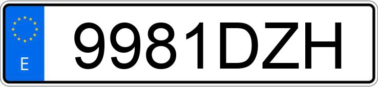Numer rejestracyjny 9981DZH posiada CITROEN C4