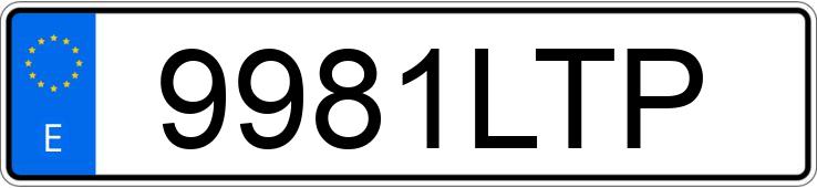 Numer rejestracyjny 9981LTP posiada AUDI A3 SPORTBACK