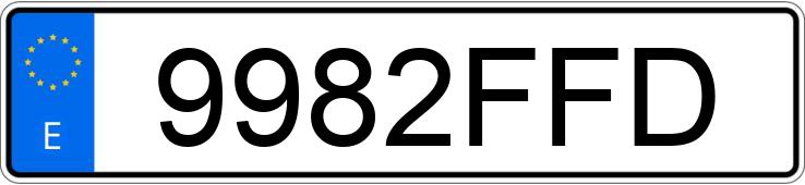 Numer rejestracyjny 9982FFD posiada MITSUBISHI MONTERO Numer rejestracyjny 9982FFD posiada MITSUBISHI MONTERO