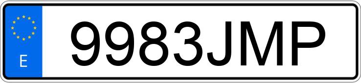 Registreringsnummeret 9983JMP har PEUGEOT PARTNER