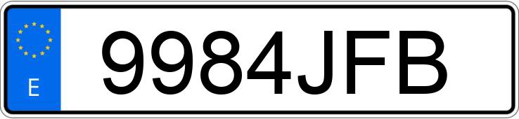 Numer rejestracyjny 9984JFB posiada RENAULT KANGOO Numer rejestracyjny 9984JFB posiada RENAULT KANGOO