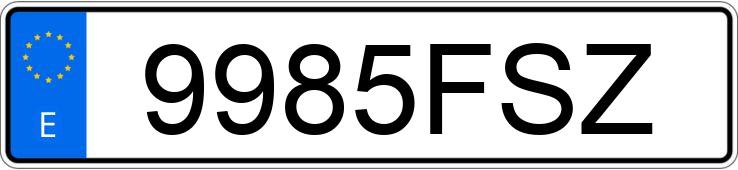 Numer rejestracyjny 9985FSZ posiada CITROEN C4