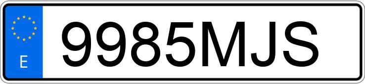 Numer rejestracyjny 9985MJS posiada MERCEDES CLA (118)