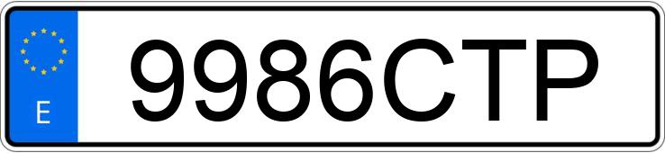 Numer rejestracyjny 9986CTP posiada SEAT LEON