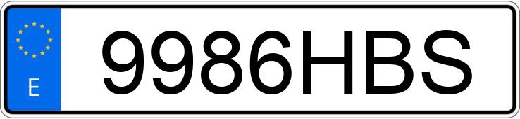 Numer rejestracyjny 9986HBS posiada FIAT PUNTO EVO