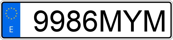 Numer rejestracyjny 9986MYM posiada MERCEDES GLA (156)
