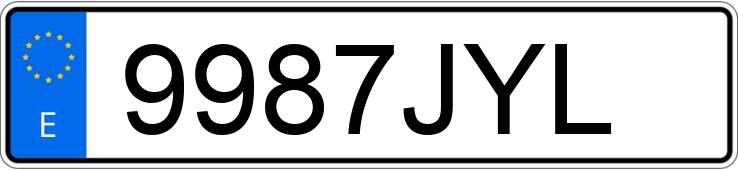 Numer rejestracyjny 9987JYL posiada SEAT IBIZA