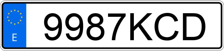 Numer rejestracyjny 9987KCD posiada NISSAN QASHQAI Numer rejestracyjny 9987KCD posiada NISSAN QASHQAI