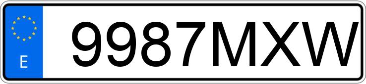 Numer rejestracyjny 9987MXW posiada FORD FOCUS Numer rejestracyjny 9987MXW posiada FORD FOCUS