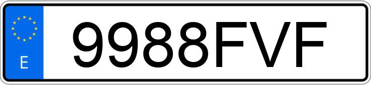 Numer rejestracyjny 9988FVF posiada SEAT ALTEA